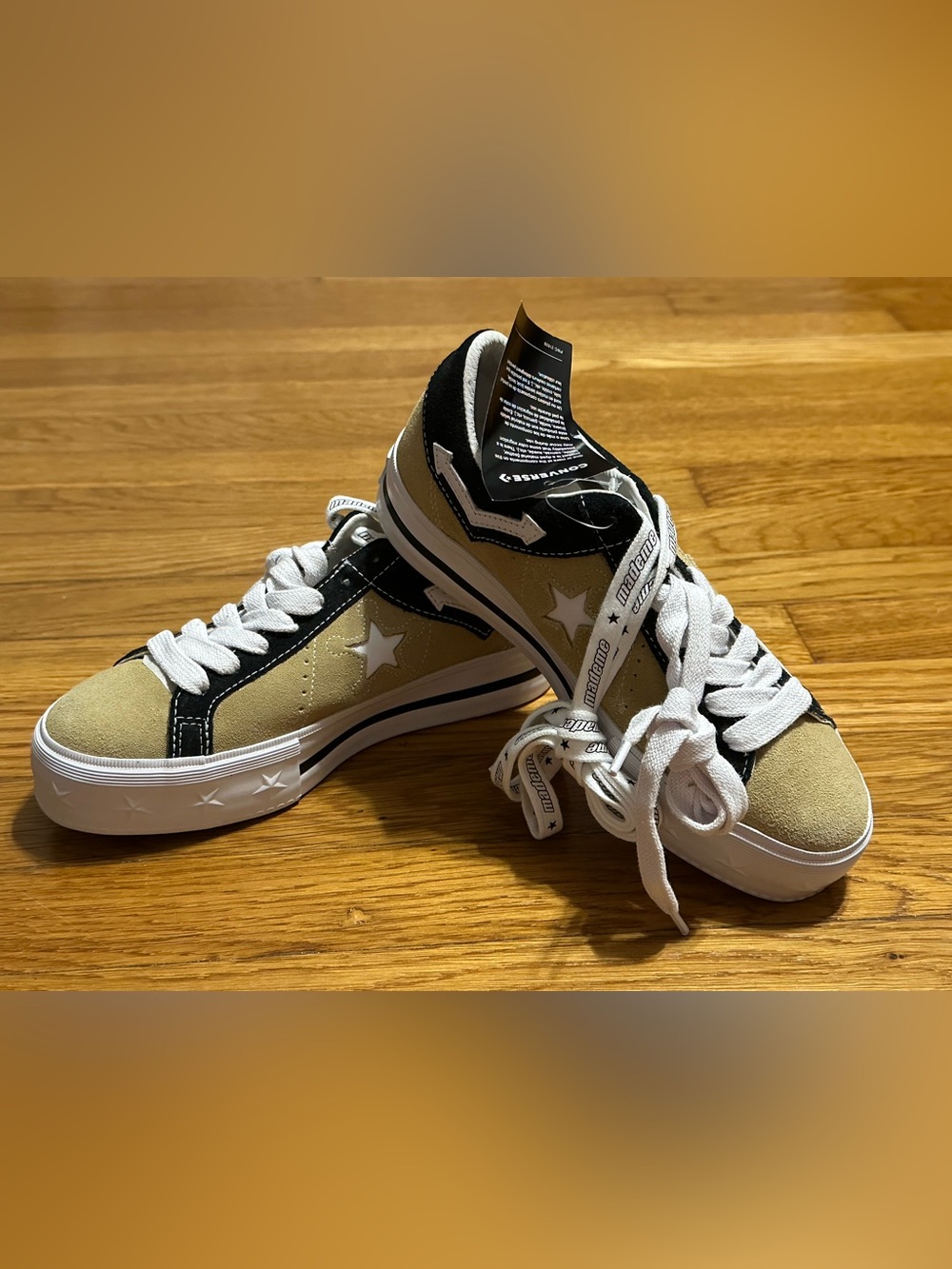 Converse Taupe Suede MadeMe x One Star Platform Low Top